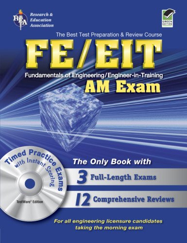 Beispielbild fr FE - EIT: AM (Engineer in Training Exam) w/CD-ROM (Engineering (FE/EiT) Test Preparation) zum Verkauf von SecondSale