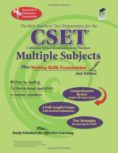 Imagen de archivo de CSET: Multiple Subjects plus Writing Skills Exam: 2nd Edition (CSET Teacher Certification Test Prep) a la venta por -OnTimeBooks-