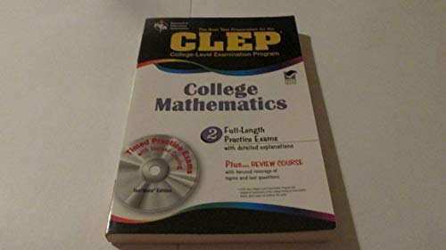 CLEP College Mathematics w/CD-ROM (CLEP Test Preparation) (9780738603698) by Friedman M.S., Mel; CLEP