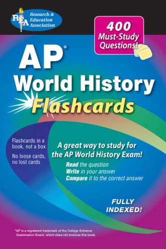 AP World History Flashcard Book (REA) (Advanced Placement (AP) Test Preparation) (9780738604053) by Bach, Mark