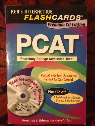 Stock image for PCAT Premium CD Edition Flashcard Book (REA) for sale by HPB-Red