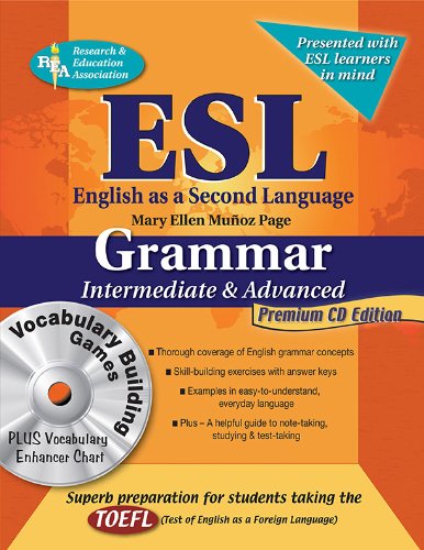 ESL Intermediate/Advanced Grammar w/Vocab Builder w/CD-ROM (English as a Second Language Series) (9780738604688) by Munoz Page, Mary Ellen