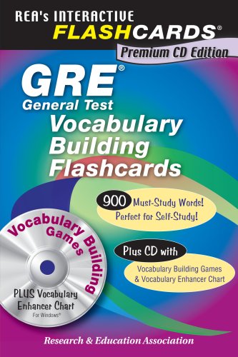GRE Vocabulary Flashcard Book w/CD-ROM (GRE Test Preparation) (9780738604718) by The Editors Of REA; GRE