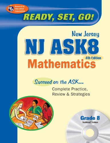 NJ ASK8 Mathematics w/TESTware (REA) (New Jersey ASK Test Preparation) (9780738604732) by Hearne Ph.D., Stephen; Luczak MA, Penny