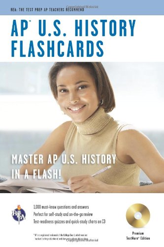 APÂ® U.S. History Premium Edition Flashcard Book w/ CD (Advanced Placement (AP) Test Preparation) (9780738605036) by Olson, Kwynn; Advanced Placement; US History Study Guides