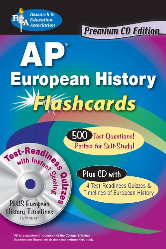 Stock image for AP? European History Premium Edition Flashcard Book (Advanced Placement (AP) Test Preparation) for sale by SecondSale