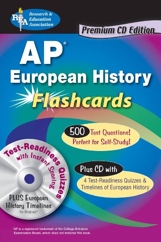 APÂ® European History Premium Edition Flashcard Book (Advanced Placement (AP) Test Preparation) (9780738605081) by Bach, Mark; Advanced Placement; European History Study Guides