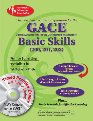 Imagen de archivo de Georgia GACE Basic Skills w/ CD-ROM (Georgia GACE Test Preparation) a la venta por SecondSale