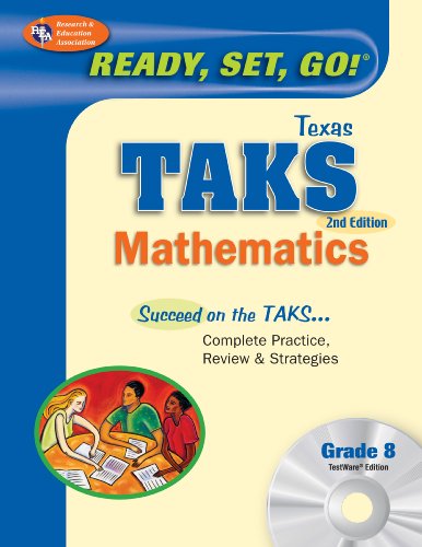 Texas TAKS Grade 8 Math w/ CD-ROM (9780738606835) by Hearne Ph.D., Stephen; Luczak MA, Penny