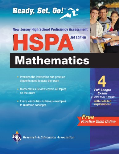 New Jersey HSPA Math with Online Practice Tests 3rd Ed (New Jersey HSPA Test Preparation) (9780738606927) by Friedman, Mel