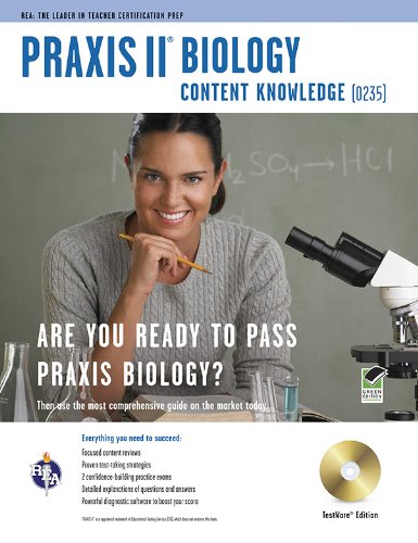 Imagen de archivo de Praxis II Biology 0235 w/CD-ROM (PRAXIS Teacher Certification Test Prep) a la venta por Your Online Bookstore