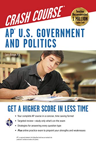 APÂ® U.S. Government & Politics Crash Course Book + Online (Advanced Placement (AP) Crash Course) (9780738608099) by Krieger, Larry S.