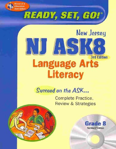 Beispielbild fr NJ ASK8 Language Arts Literacy w/ CD-ROM (New Jersey ASK Test Preparation) zum Verkauf von BooksRun
