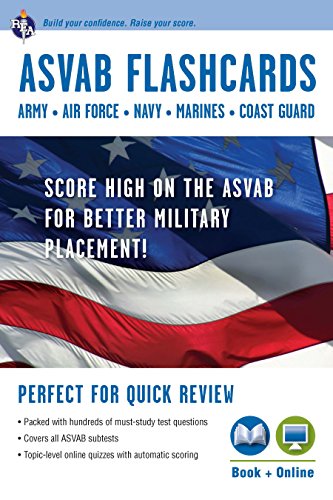 ASVAB Flashcard Book (Military (ASVAB) Test Preparation) (9780738609089) by Editors Of REA; Drucker, Lisa