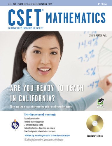 Beispielbild fr CSET Mathematics Test w/ CD (CSET Teacher Certification Test Prep) zum Verkauf von Books From California