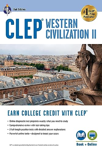 CLEPÂ® Western Civilization II Book + Online (CLEP Test Preparation) (9780738610498) by Jones Ph.D., Preston