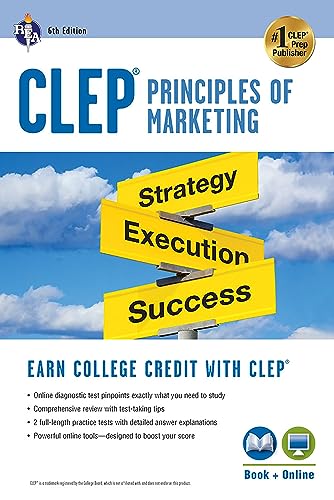 9780738610955: CLEP Principles of Marketing Book + Online (CLEP Test Preparation)