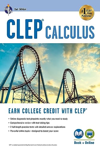 CLEPÂ® Calculus Book + Online (CLEP Test Preparation) (9780738611013) by Hill, Gregory; Friedman, Mel