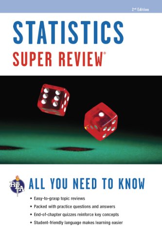 Beispielbild fr Statistics Super Review (Super Reviews Study Guides) zum Verkauf von Save With Sam