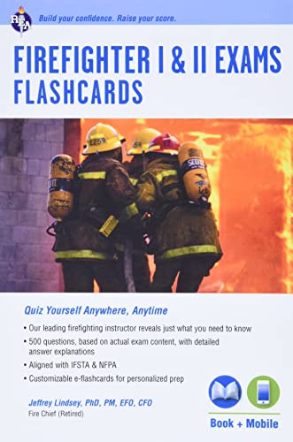 Stock image for Firefighter I & II Exams Flashcard Book (Book + Online) (Firefighter Exam Test Preparation) for sale by HPB-Emerald