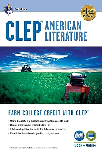 Stock image for CLEP® American Literature Book + Online (College Placement Test Preparation) for sale by HPB-Red