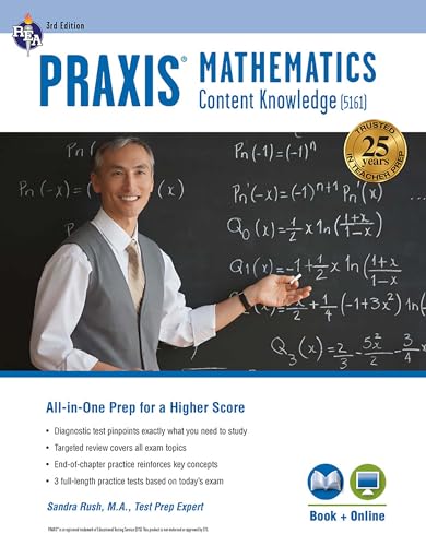 9780738612126: Praxis Mathematics: Content Knowledge (5161) Book + Online (Praxis Teacher Certification Test Prep)