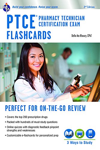 Imagen de archivo de PTCE - Pharmacy Technician Certification Exam Flashcard Book + Online (Flash Card Books) a la venta por HPB-Red