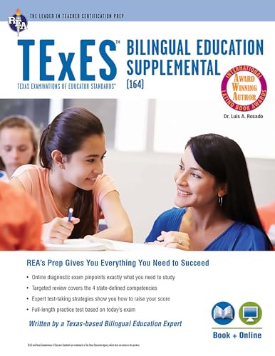 Stock image for TExES Bilingual Education Supplemental (164) Book + Online (TExES Teacher Certification Test Prep) for sale by HPB-Red