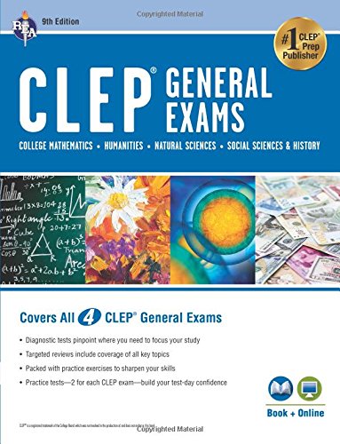 9780738612317: Clep(r) General Exams Book + Online, 9th Ed. (CLEP Core Test Prep)