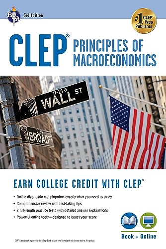 Beispielbild fr Clep(r) Principles of Macroeconomics 3rd Ed., Book + Online zum Verkauf von Buchpark