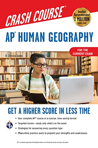 9780738612553: AP Human Geography Crash Course, Book + Online: Get a Higher Score in Less Time (Advanced Placement (AP) Crash Course)