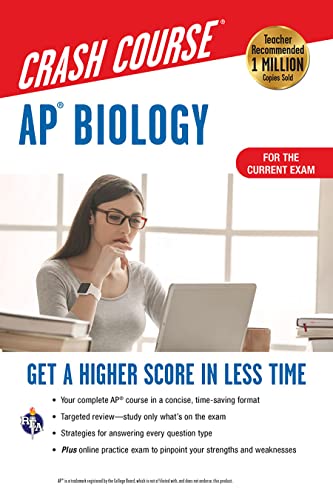 Stock image for AP Biology Crash Course, Book + Online: Get a Higher Score in Less Time (Advanced Placement (AP) Crash Course) for sale by Save With Sam