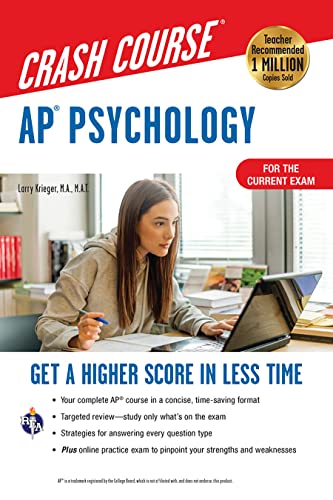 Imagen de archivo de Ap Psychology Crash Course + Online: Get a Higher Score in Less Time a la venta por Revaluation Books