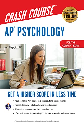 Stock image for Ap(r) Psychology Crash Course, for the New 2020 Exam, Book + Online: Get a Higher Score in Less Time for sale by Russell Books