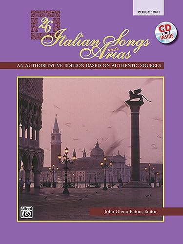 Beispielbild fr 26 Italian Songs and Arias: Medium High Voice, Book & CD zum Verkauf von Indiana Book Company