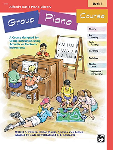 9780739002155: Alfred's basic group piano course book 1 piano book (Alfred's Basic Piano Library)