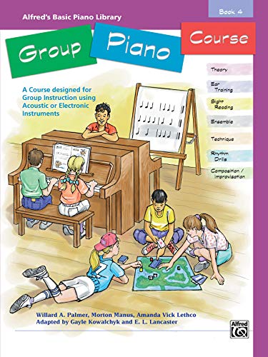 9780739002186: Alfred's basic group piano course book 4 piano book