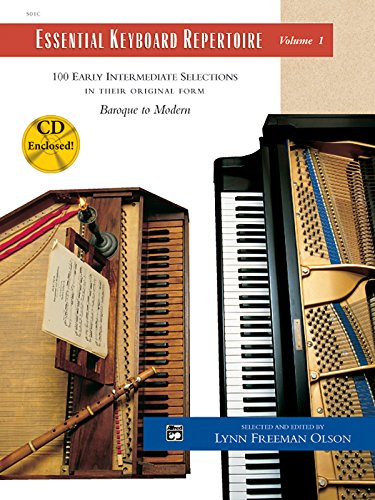 Stock image for Essential Keyboard Repertoire, Vol 1: 100 Early Intermediate Selections in Their Original Form - Baroque to Modern, Book & CD (Alfred Masterwork Edition: Essential Keyboard Repertoire) for sale by Reliant Bookstore