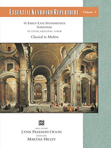 Beispielbild fr Essential Keyboard Repertoire, Volume 3: 16 Early/Late Intermediate Sonatinas [in their original form]: Classical to Modern zum Verkauf von Goodwill Books