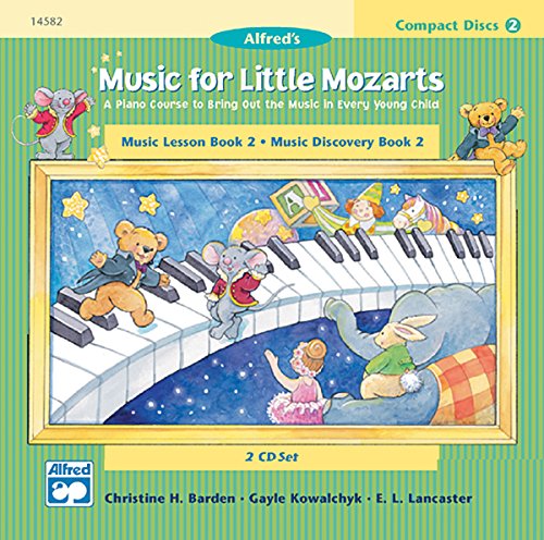 Stock image for Music for Little Mozarts 2-CD Sets for Lesson and Discovery Books: A Piano Course to Bring Out the Music in Every Young Child (Level 2), 2 CDs for sale by SecondSale