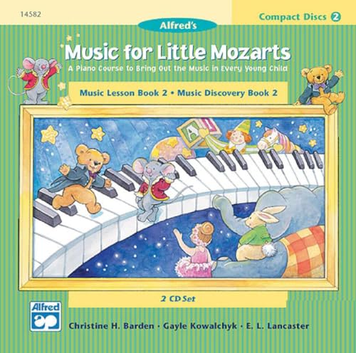 Stock image for Music for Little Mozarts 2-CD Sets for Lesson and Discovery Books: A Piano Course to Bring Out the Music in Every Young Child (Level 2), 2 CDs for sale by HPB-Ruby