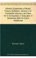 Alfred's Essentials of Music Theory Software, Version 2.0: Complete Volume Lab Pack for 5 computers (1 Educator, 4 Students) ($40 for each additional user), Software (9780739005996) by Surmani, Andrew; Surmani, Karen Farnum; Manus, Morton