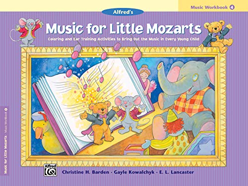 9780739006511: Various composers music for little mozarts workbook 4 piano book: Music Workbook 4