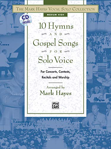 Beispielbild fr 10 Hymns and Gospel Songs for Solo Voice zum Verkauf von GoldBooks