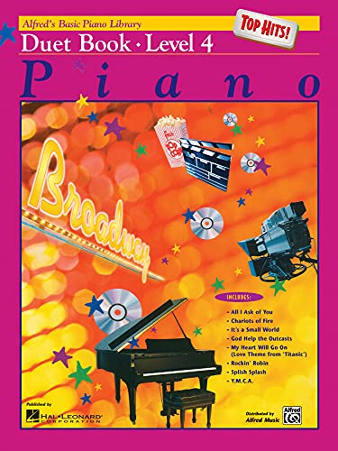 Beispielbild fr Alfred's Basic Piano Library Top Hits! Duet Book, Bk 4 (Alfred's Basic Piano Library, Bk 4) zum Verkauf von ZBK Books