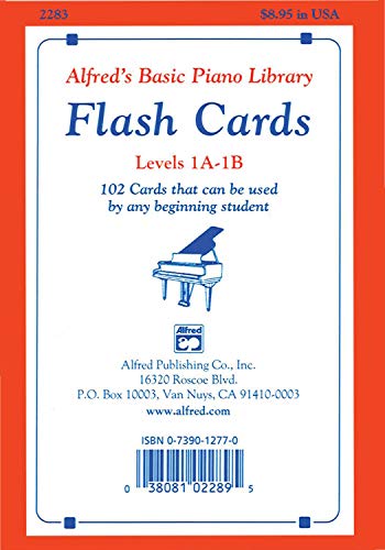 

Alfred's Basic Piano Library Flash Cards, Bk 1A & 1B: 102 Cards That Can Be Used by Any Beginning Student, Flash Cards