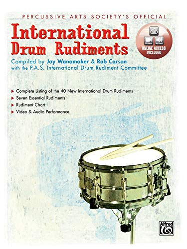 Stock image for International Drum Rudiments: Book & Online Video/Audio for sale by HPB-Red