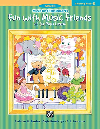 Imagen de archivo de Music for Little Mozarts Coloring Book, Bk 2 : Fun with Music Friends at the Piano Lesson a la venta por Better World Books