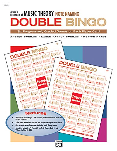 Stock image for Essentials of Music Theory: Note Naming Double Bingo for sale by Magers and Quinn Booksellers