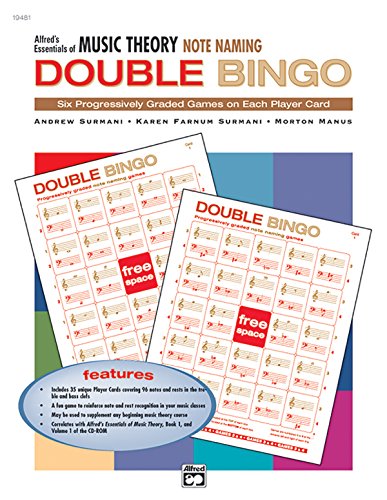 9780739018729: Alfred's Essentials of Music Theory: Note Naming Double Bingo